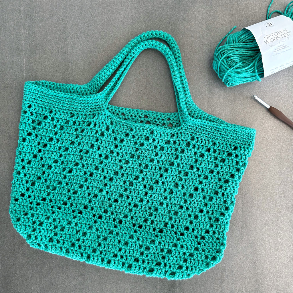 Crochet Diamond Tote Bag - Free Crochet Bag Pattern