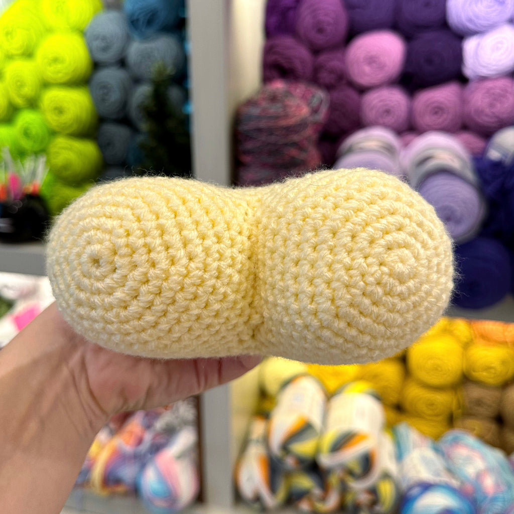 Crochet Heart Plushie Yellow
