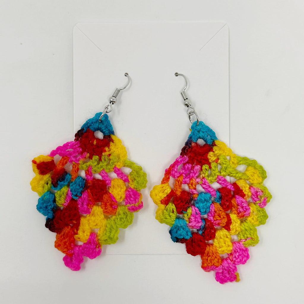 Lollipop Lace Crochet Earrings