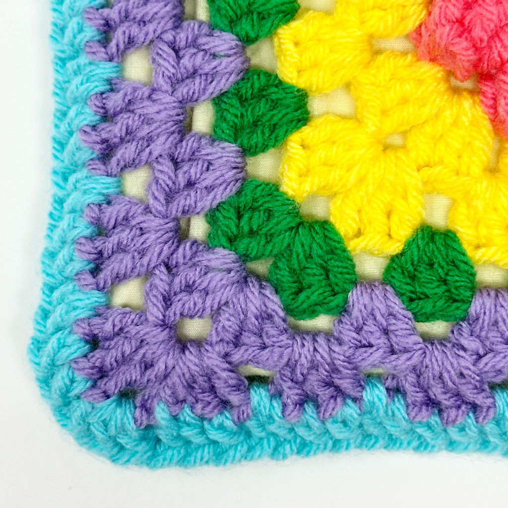 Lollipop Flower Crochet Granny Square Bag