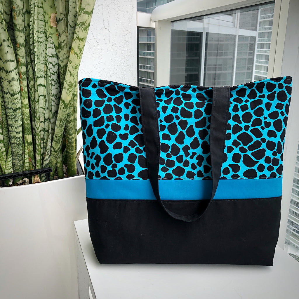 Icy Spot Cotton Fabric Tote Bag