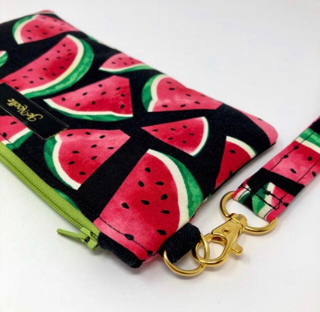 Watermelon Picnic Wristlet Mini