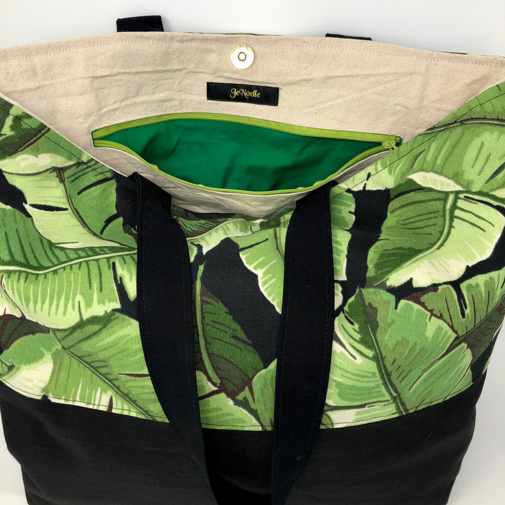 Leafy Tote Bag, Banana Palm Leaf Tote