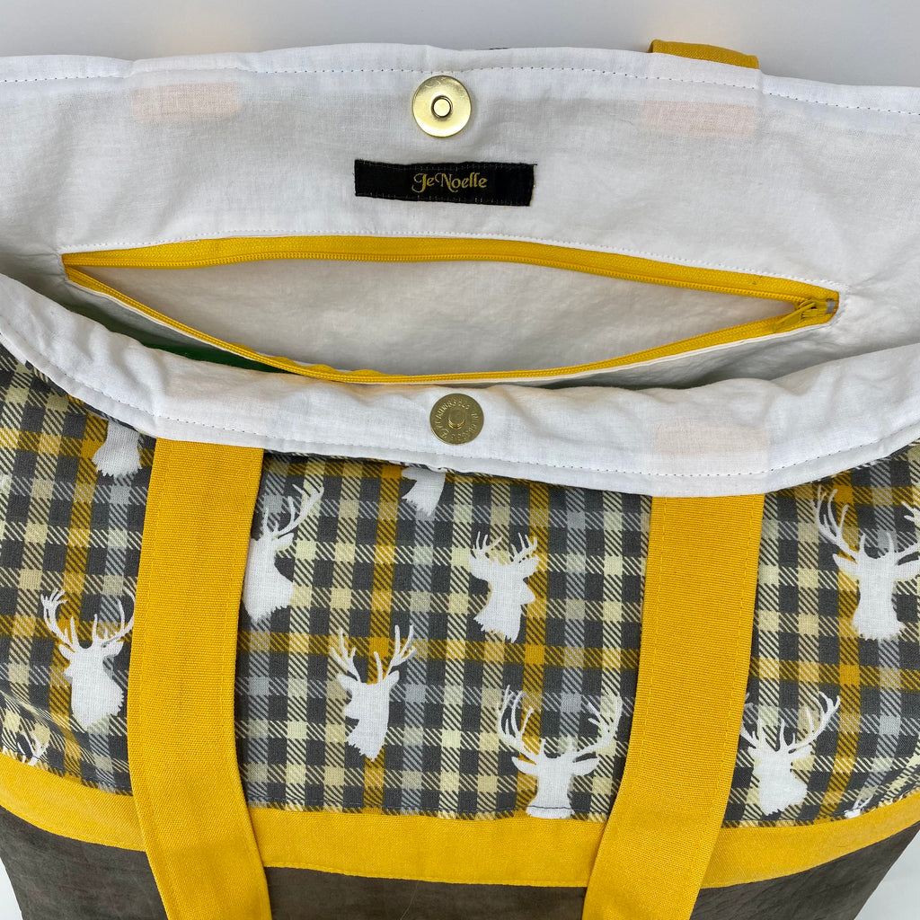 Golden Prize Tote Bag, Deer Antler Tote